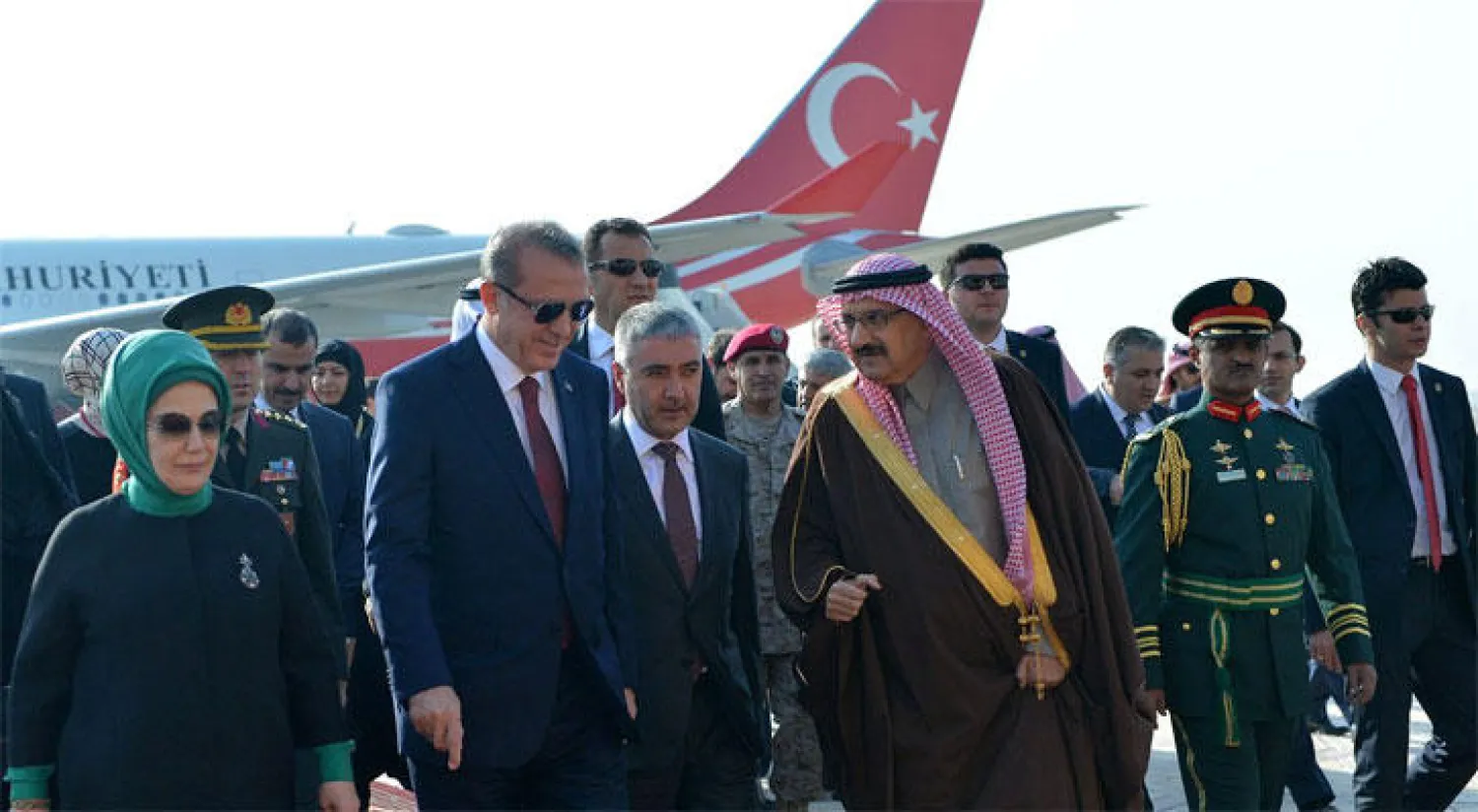 الرئيس التركي يصل إلى العاصمة السعودية الرياض