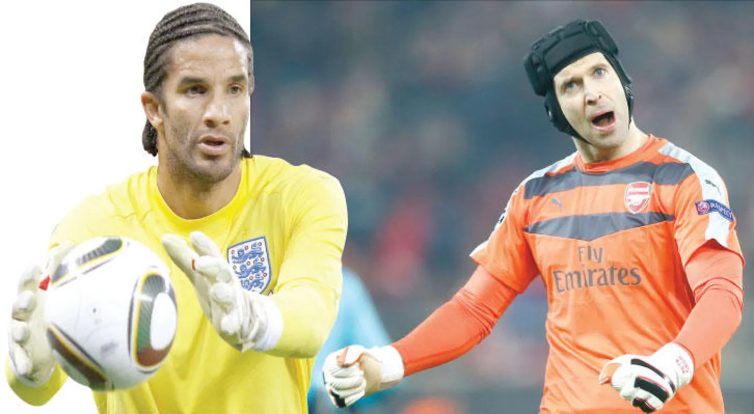 تشيك أثبت مجددًا أنه أحد أفضل حراس الدوري الإنجليزي عبر تاريخه (رويترز)، و ديفيد جيمس صاحب الرقم القياسي السابق