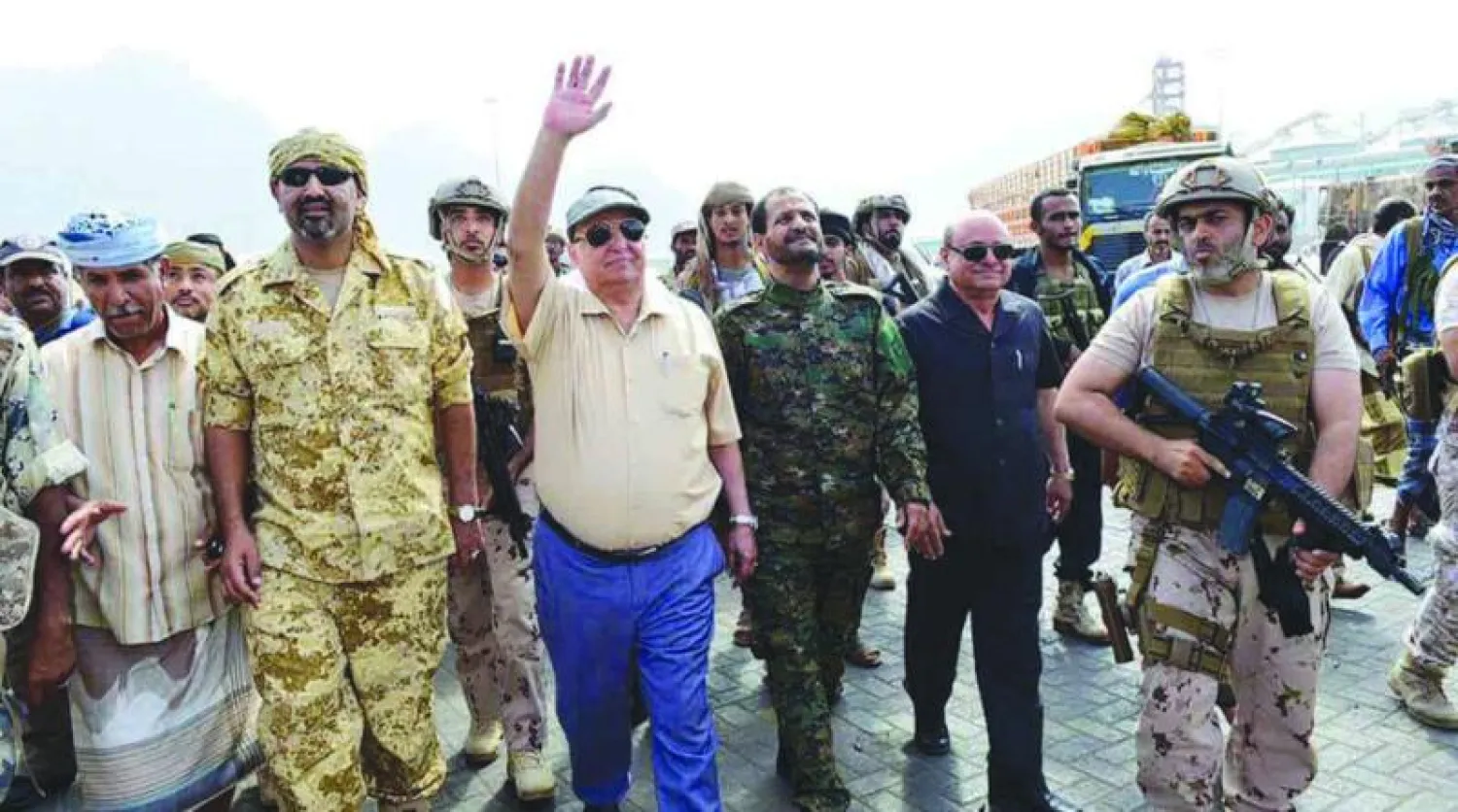 جاءت زيارة الرئيس هادي يرافقه المحافظ وقائد الشرطة وعدد من المسؤولين إلى الميناء بعد ساعات فقط من حسم المعركة وسيطرة قوات الشرطة والجيش على ميناء عدن