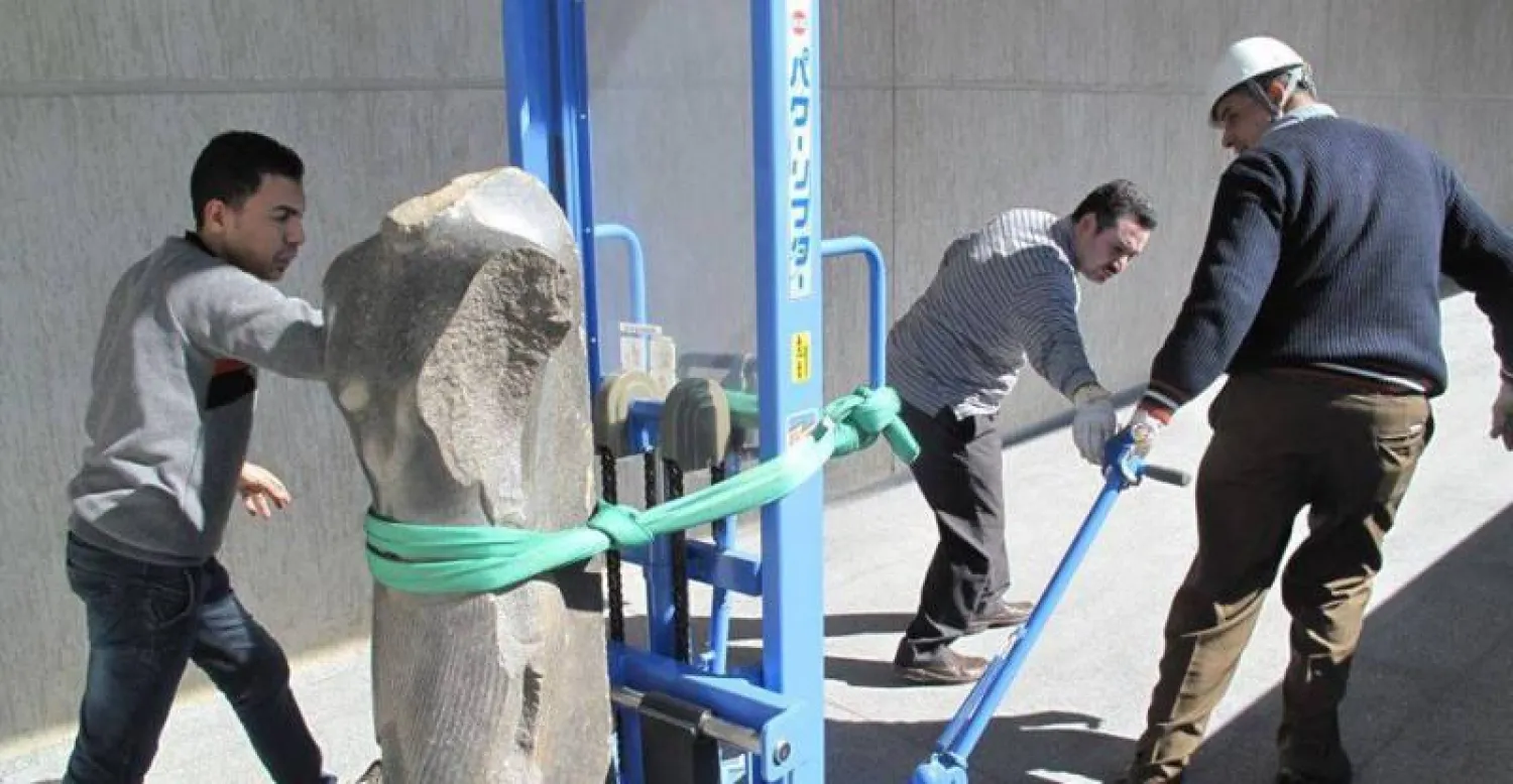 بدء أعمال تجهيز القطع الأثرية المنقولة للمتحف المصري الكبير