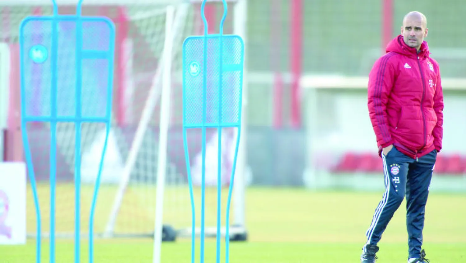 غوارديولا بدأ التفكير في تحدٍّ جديد بإنجلترا (أ.ف.ب)