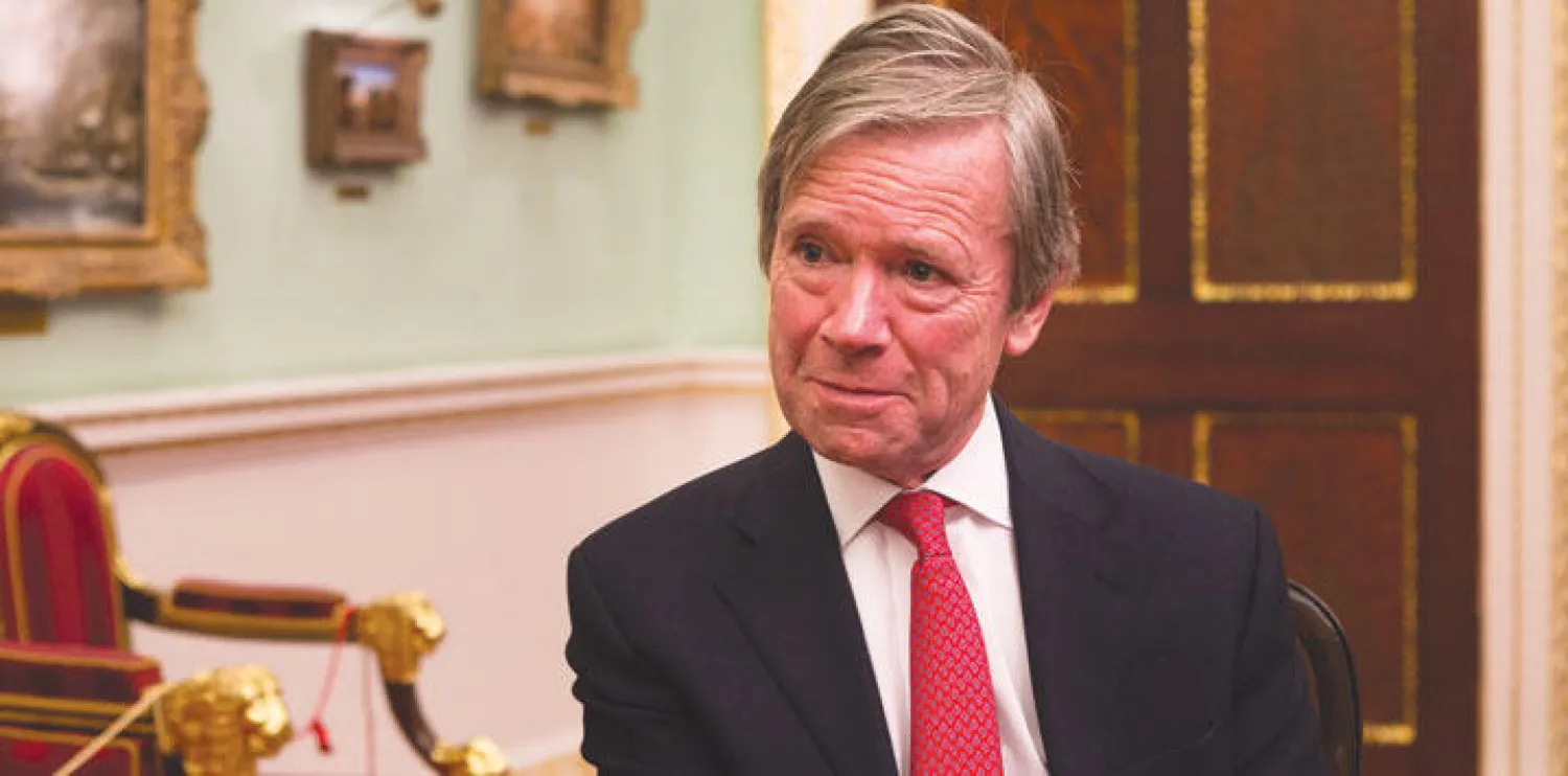 عمدة حي المال والأعمال في لندن اللورد جيفري ماونت - إفنز (تصوير: جيمس حنا)