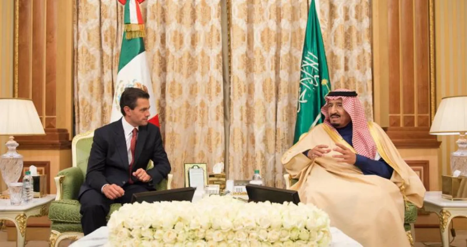 خادم الحرمين يعقد جلسة مباحثات رسمية مع الرئيس المكسيكي