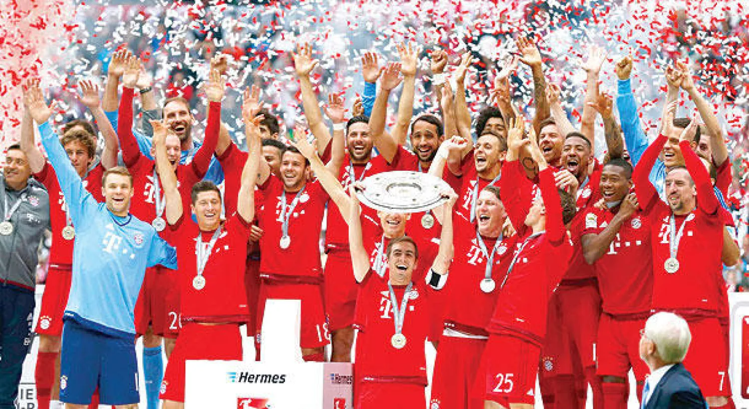 فاز غوارديولا منذ تولى مهمته في بايرن قبل سنتين ونصف بلقبين للدوري