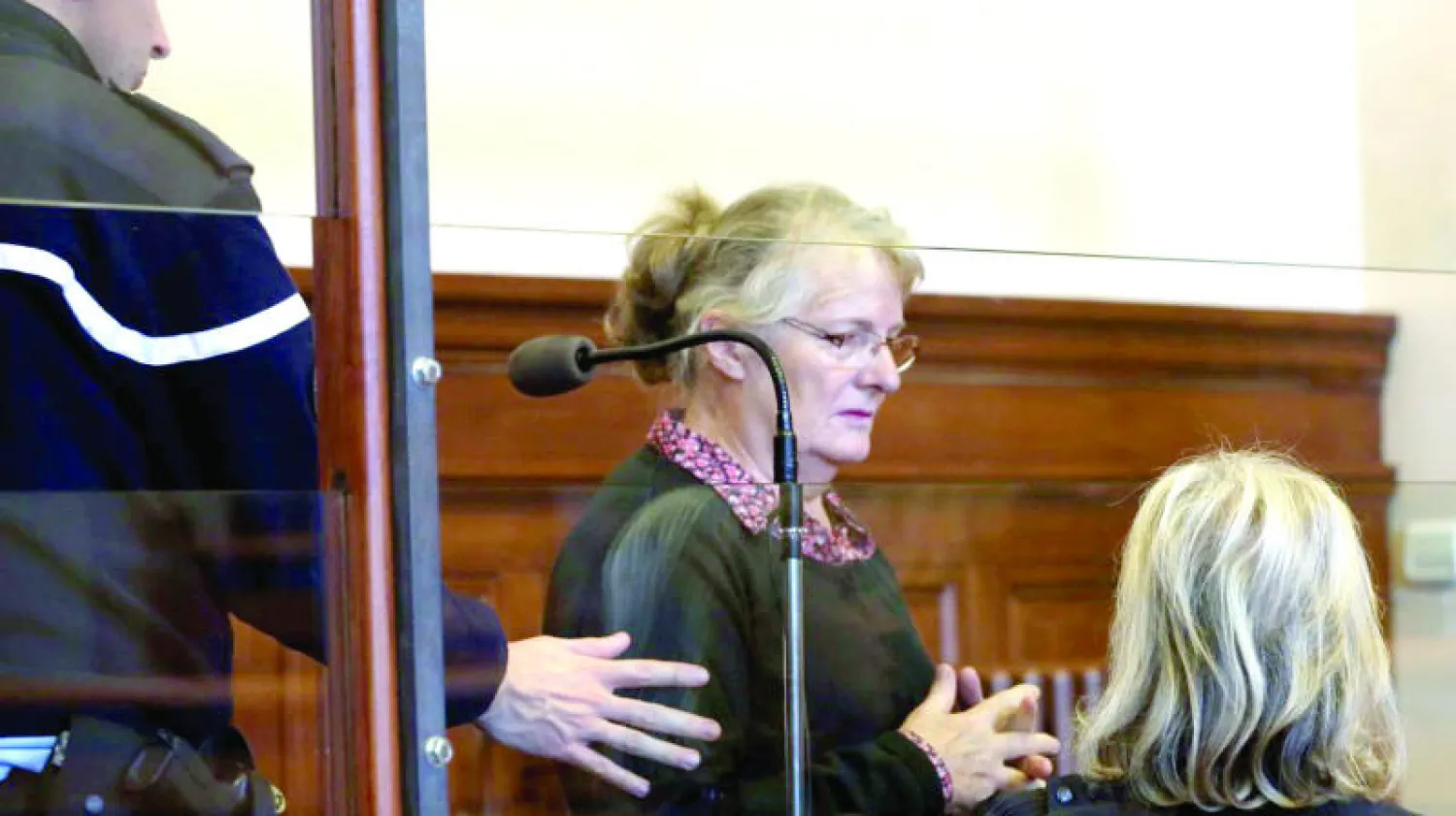 جاكلين سوفاج في المحكمة