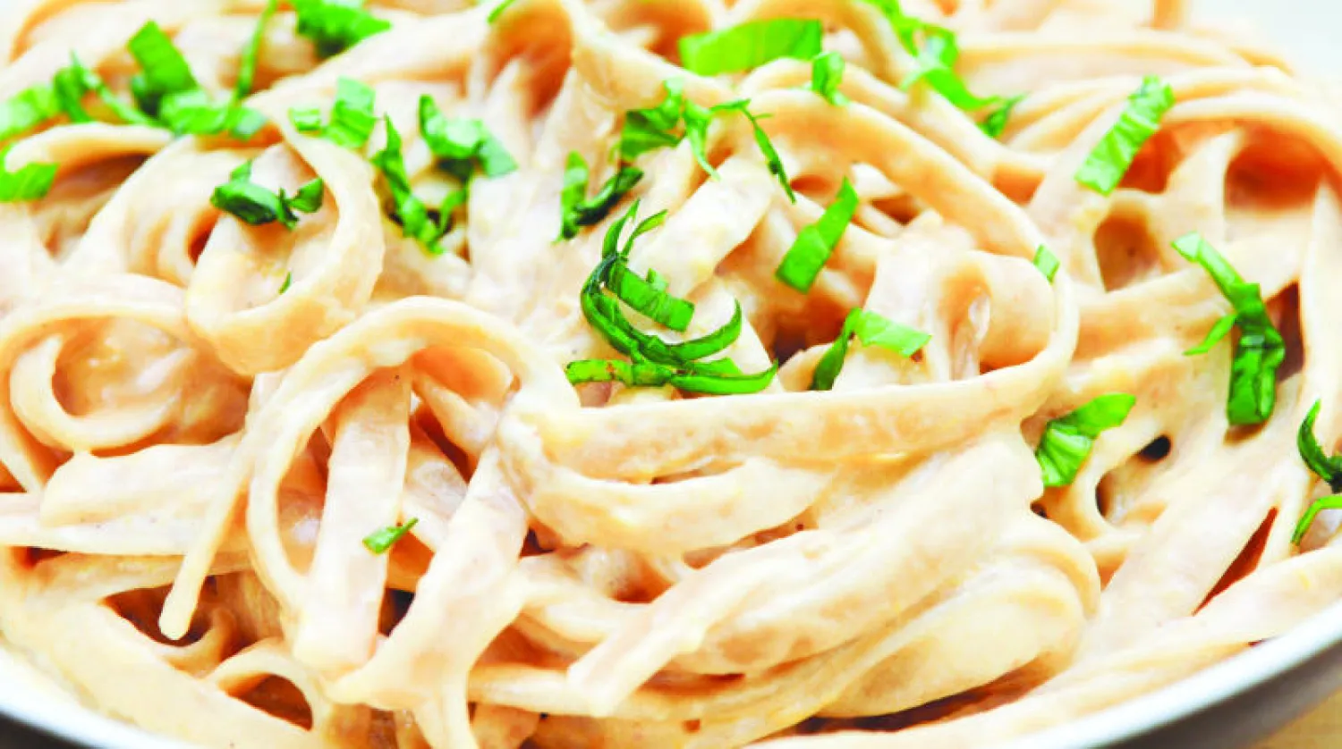 لينغويني مع الخضار