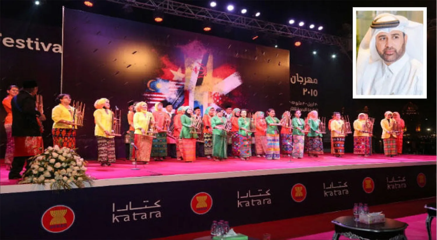 د. خالد بن إبراهيم السليطي - جانب من فعالية فنية في «كتارا»