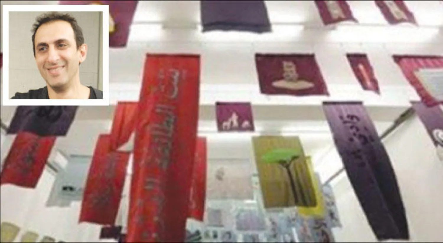 معرض يسلط الضوء على جغرافية بيروت.. وفي الاطار الفنان مروان رشماوي