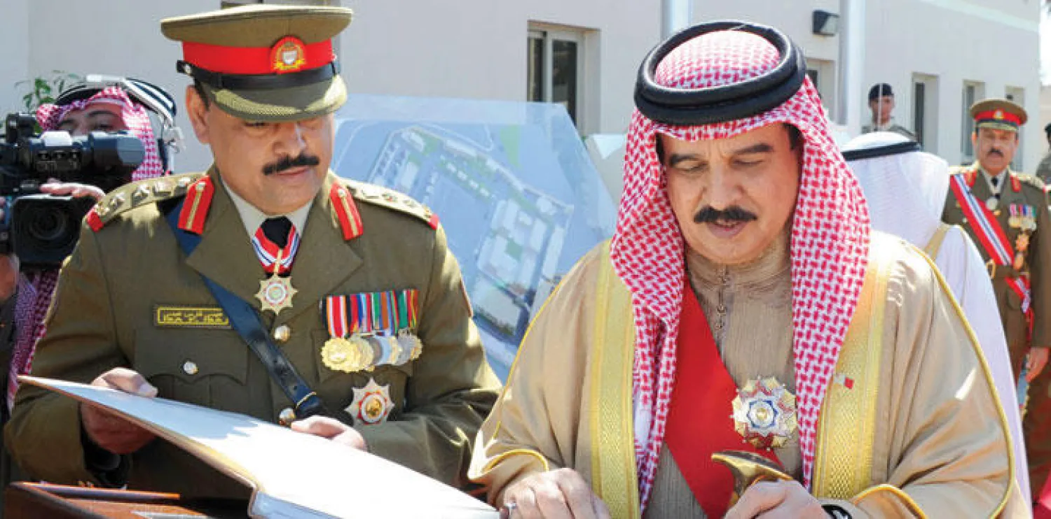 العاهل البحريني الملك حمد بن عيسى آل خليفة يرعى حفل افتتاح معسكر العاصمة ومبنى مركز العمليات البحري
