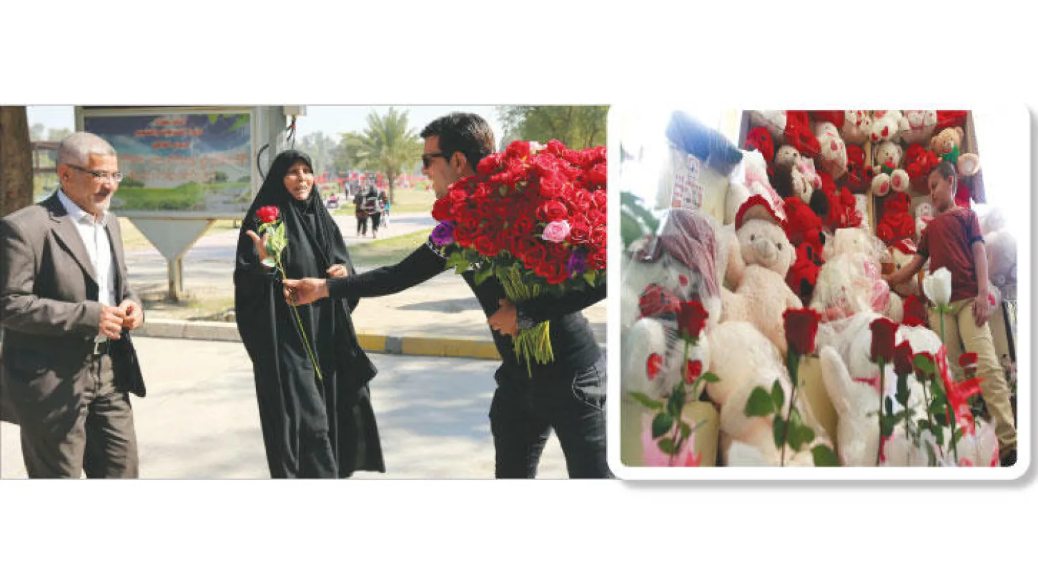 طفل يمني في محل لبيع هدايا عيد الحب في العاصمة صنعاء (أ.ف.ب) - طفل يمني في محل لبيع هدايا عيد الحب في العاصمة صنعاء (أ.ف.ب)