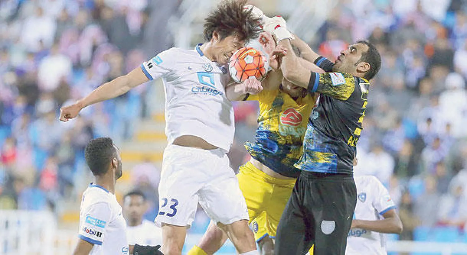 من مباراة الهلال الأخيرة أمام التعاون  (تصوير: مشعل القدير)