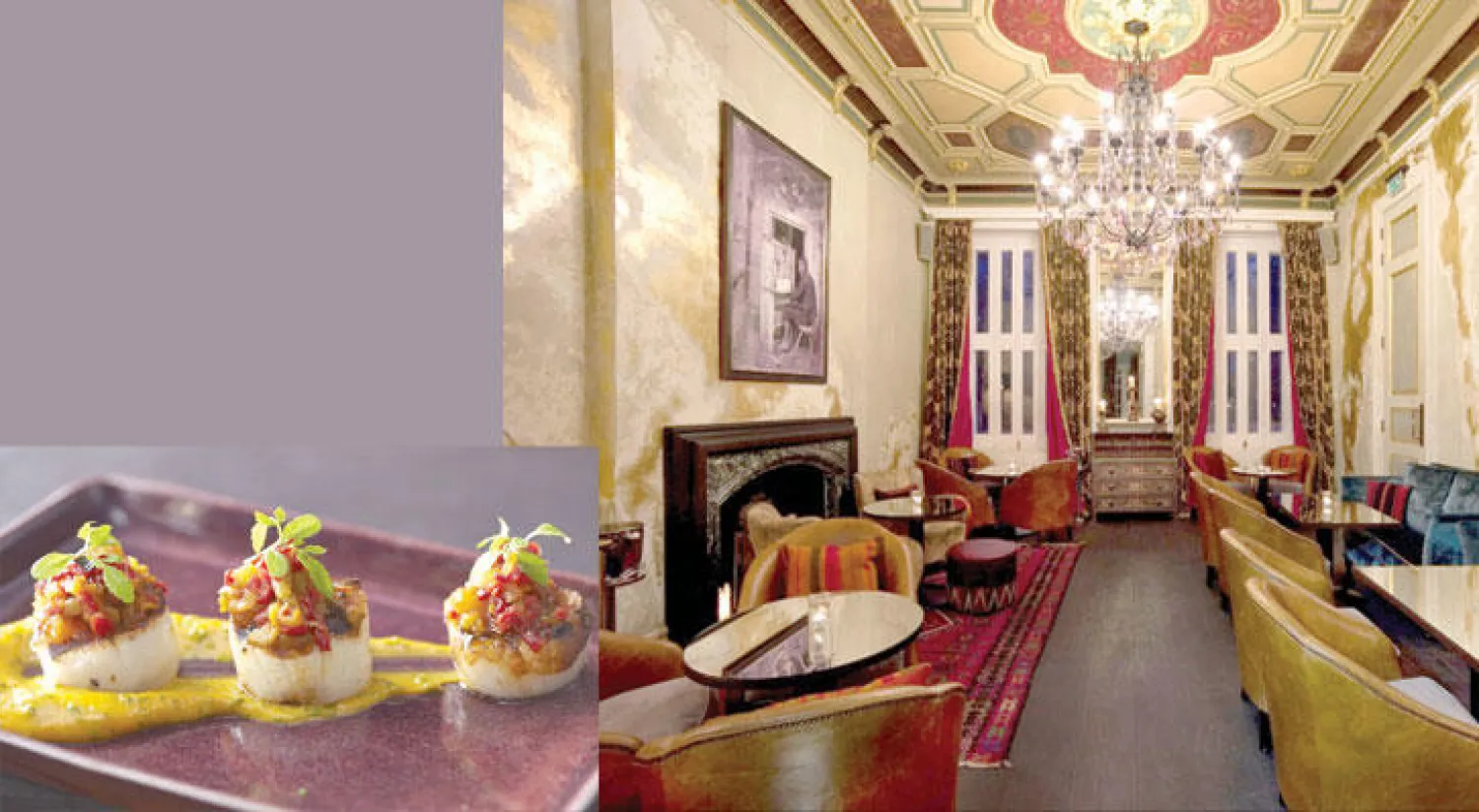 مطعم كويا بديكوره المميز  -  من أطباق الـ{سيفيتشي} المميزة