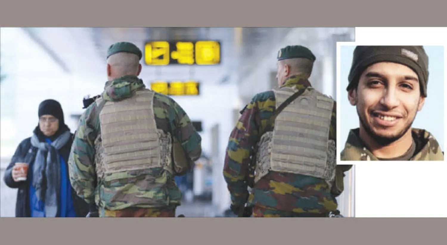 إجراءات أمنية في العاصمة بروكسل عقب تفجيرات باريس في نوفمبر الماضي .. وفي الإطار عبد الحميد أباعود