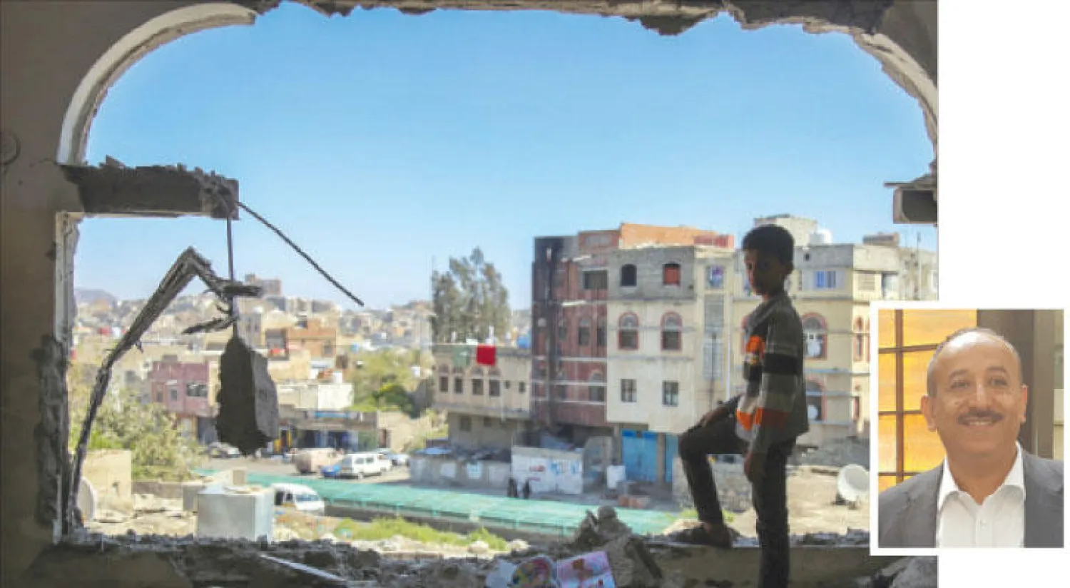 مركز الملك سلمان هو الجهة الوحيدة تقريبًا التي كسرت الحصار فعليًا وبشكل مؤثر (أ.ف.ب) وفي الاطار علي المعمري