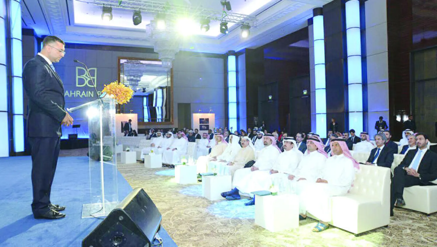 جانب من منتدى خليج البحرين الذي عقد في العاصمة البحرينية («الشرق الأوسط»)