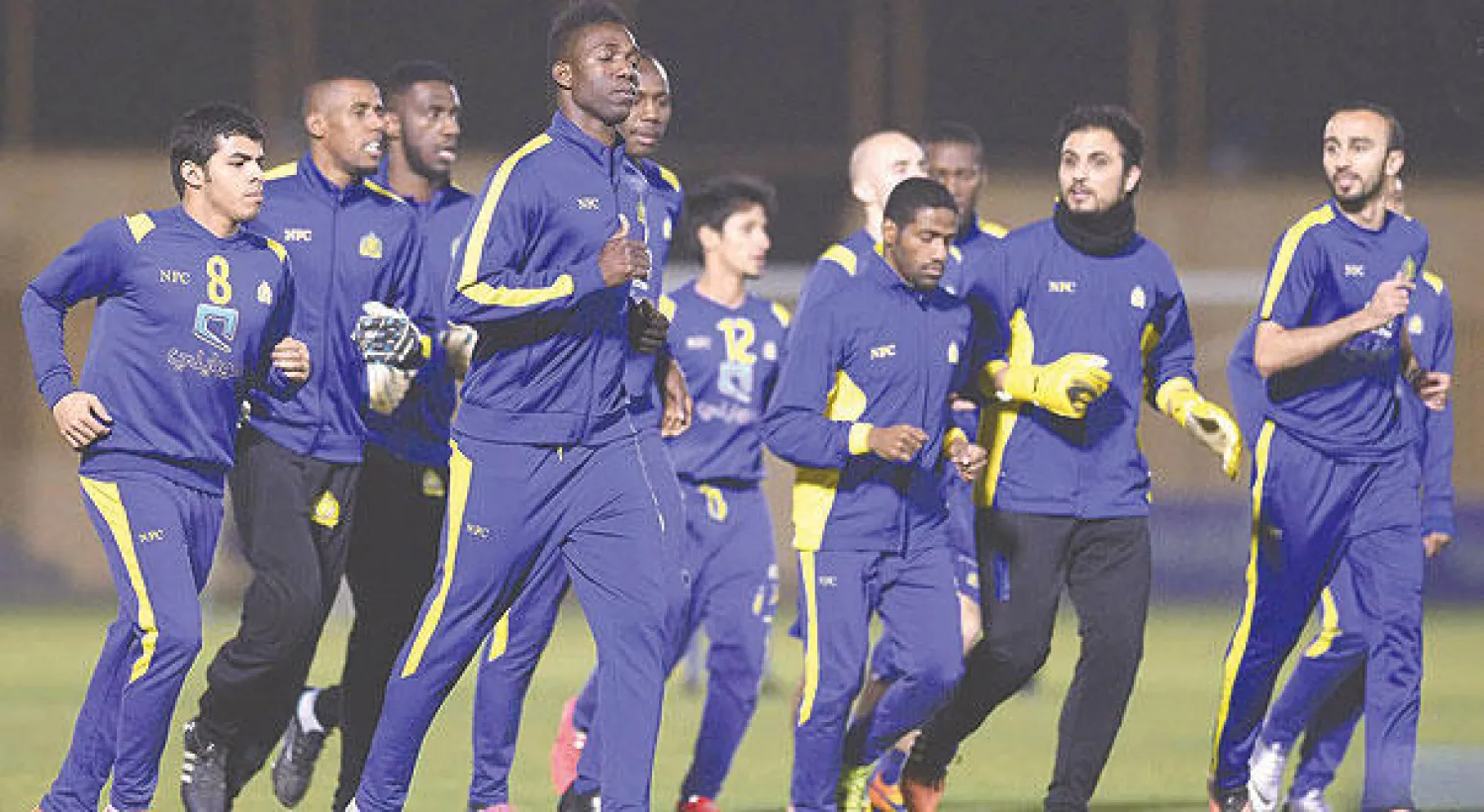 جانب من تدريبات النصر الأخيرة (المركز الإعلامي)