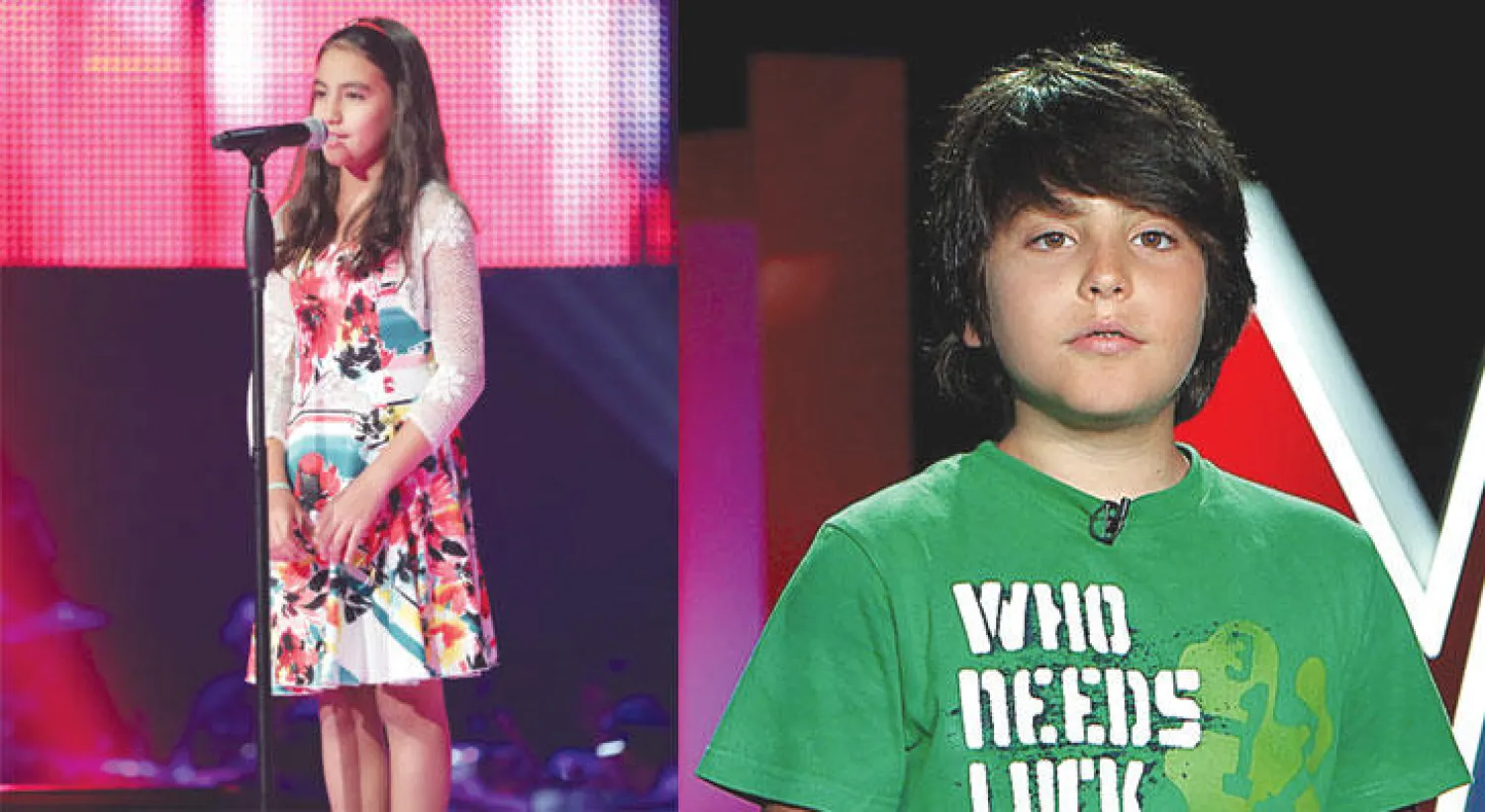 اللبناني غدي بشارة المرشّح للقب من فريق نانسي عجرم  -  اللبنانية لين الحايك المرشّحة للقب من فريق كاظم الساهر