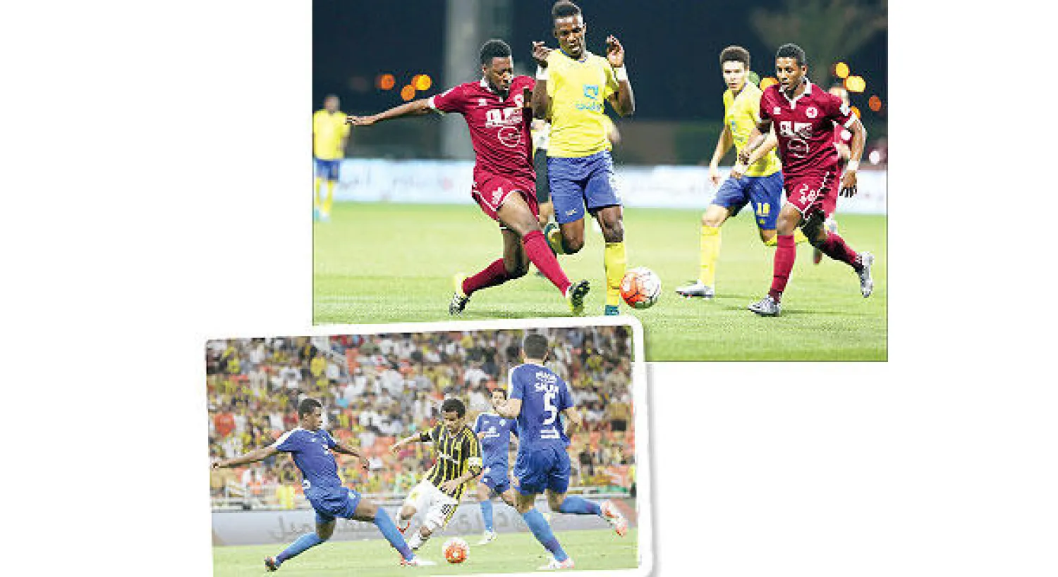 لاعبو الفيصلي استبسلوا بشكل لافت رغم النقص العددي  و من مباراة الاتحاد والفتح في جدة (تصوير: محمد المانع)