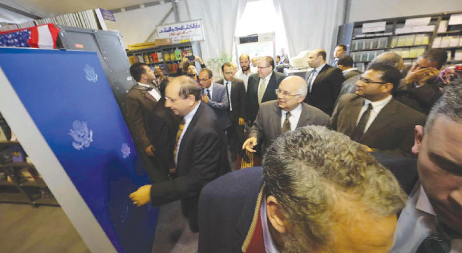 في افتتاح المعرض