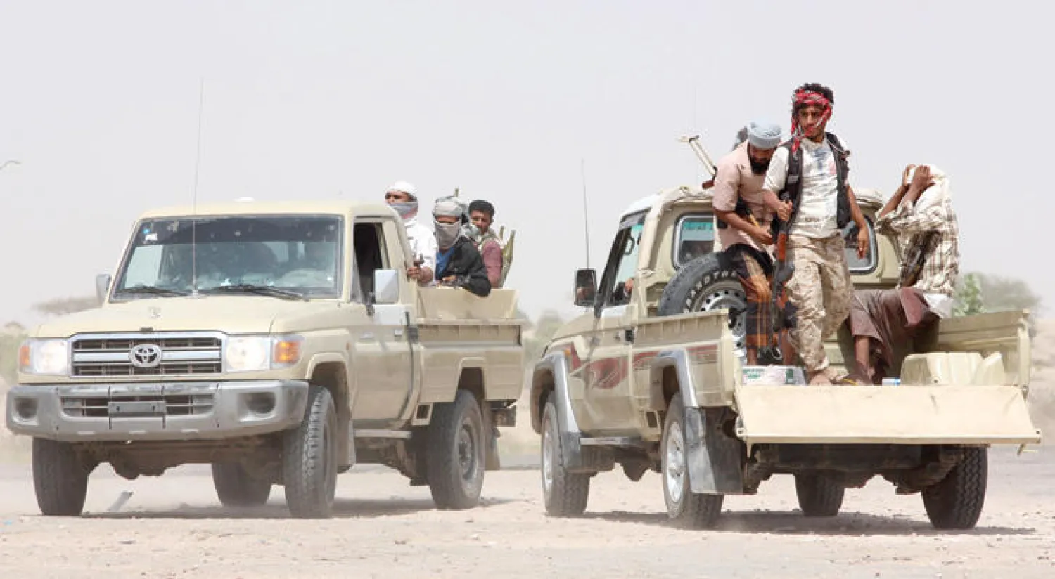 دوريات أمنية قريبة من عدن (أ.ف.ب)