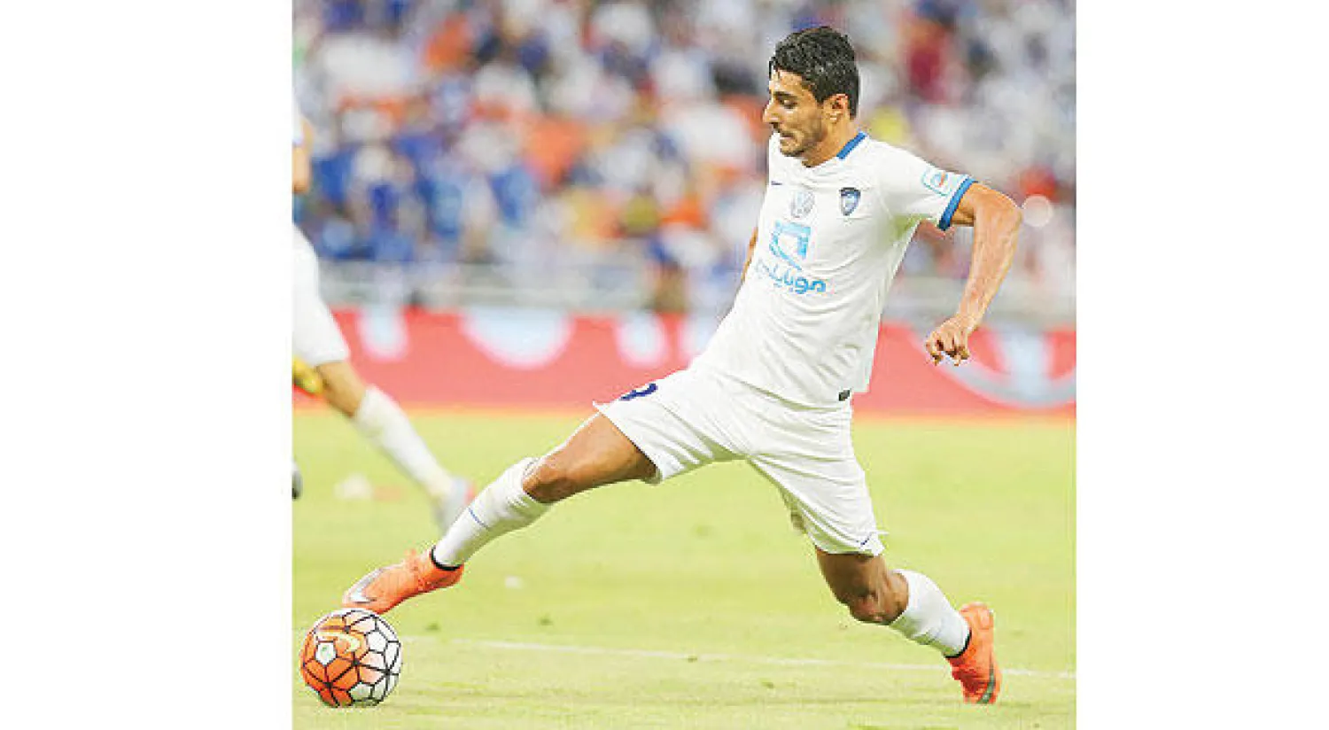 ألميدا خلال مشاركته في مباراة نجران أول من أمس (تصوير: عدنان مهدلي)