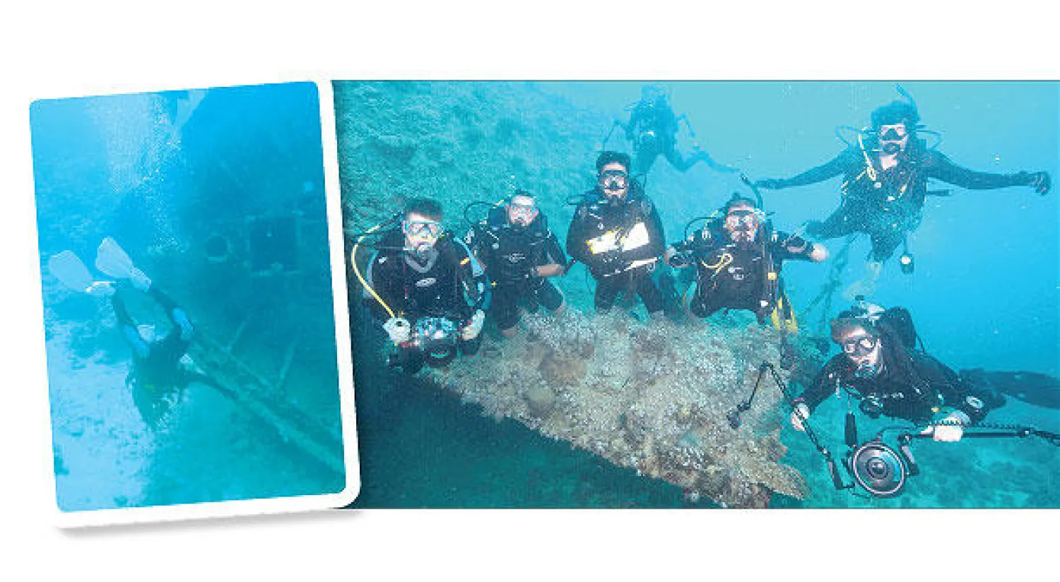 الفريق السعودي الألماني خلال رحلة البحث عن حطام السفينة الرومانية في البحر الأحمر