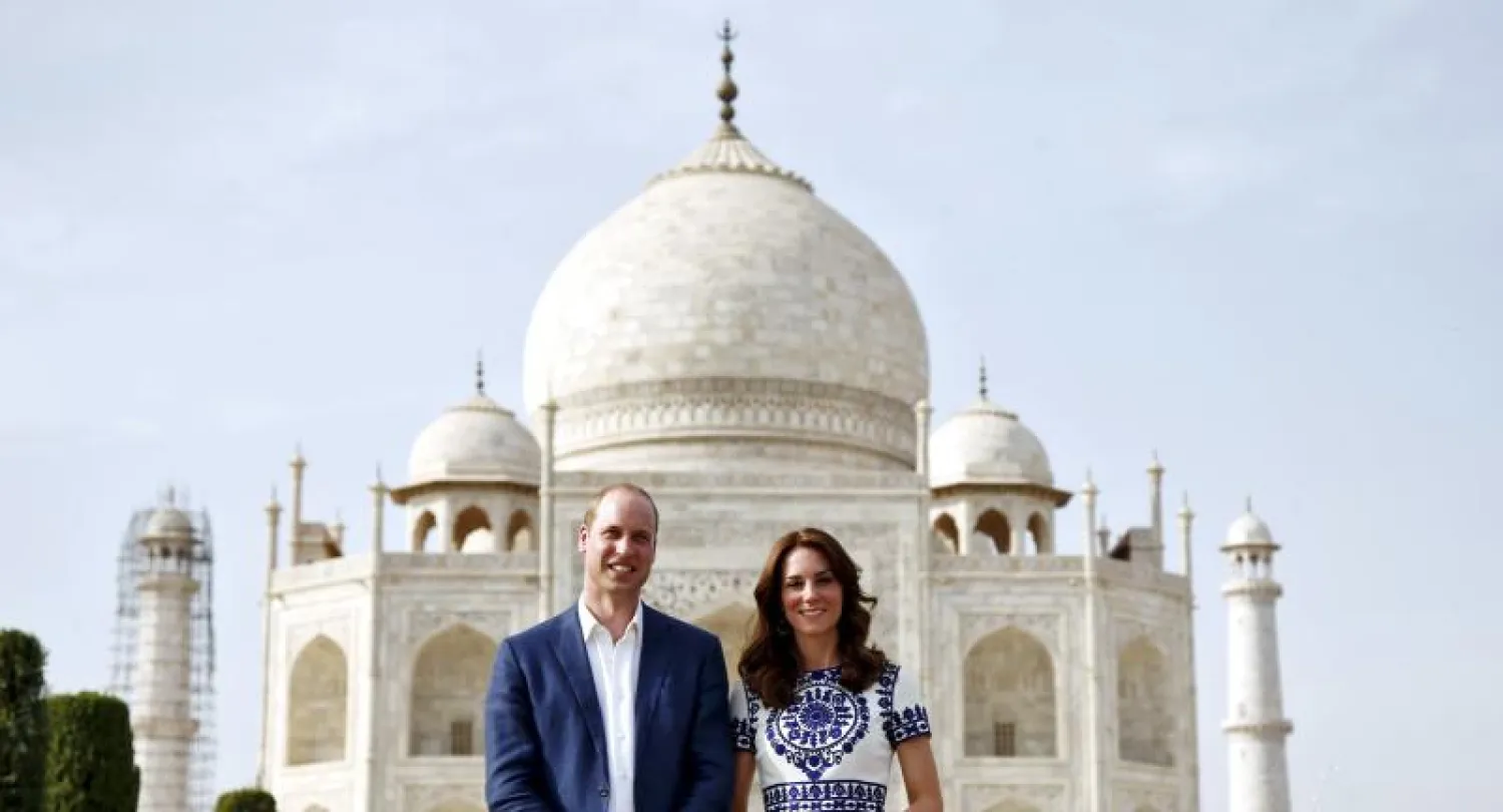 ويليام وكيت يزوران قصر «تاج محل»