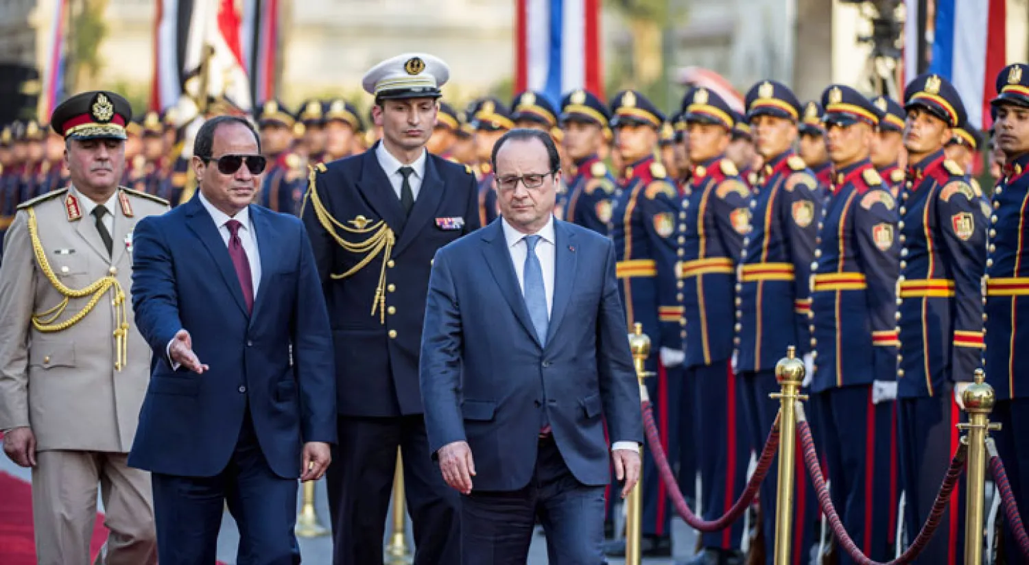 الرئيس الفرنسي يصل القاهرة في زيارة تستغرق 3 أيام