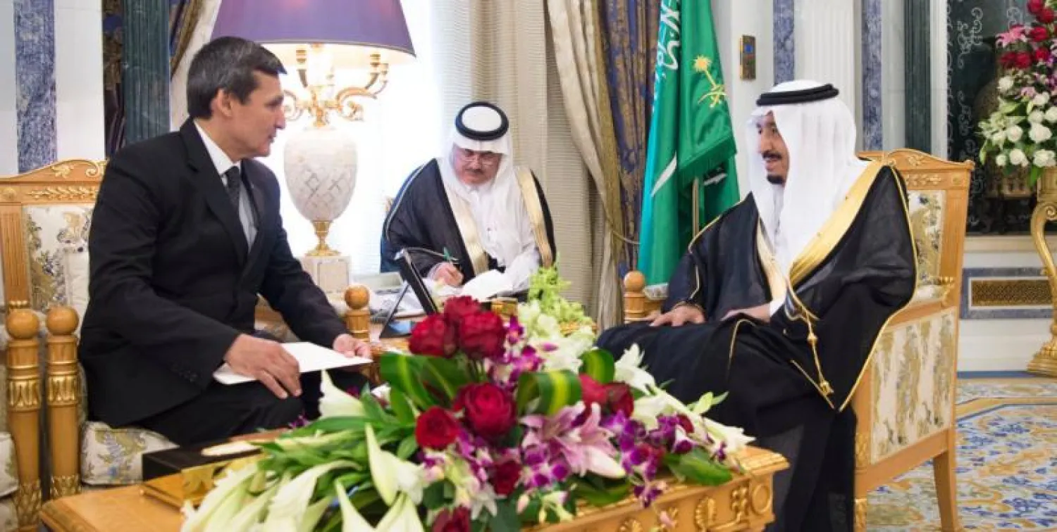 خادم الحرمين الشريفين يتسلم رسالة من رئيس جمهورية تركمانستان