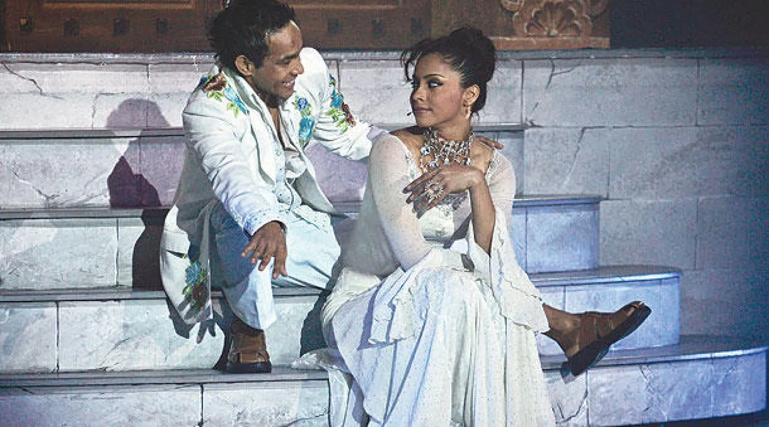 مشهد من عرض «تجار بوليوود»