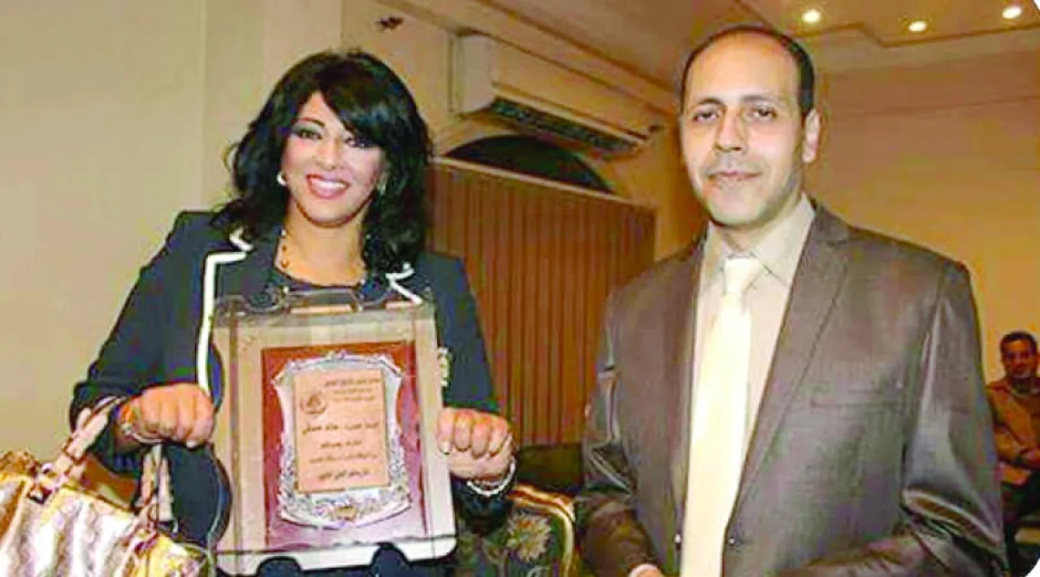 الفنانة هالة صدقي ومدير المهرجان هشام السنباطي