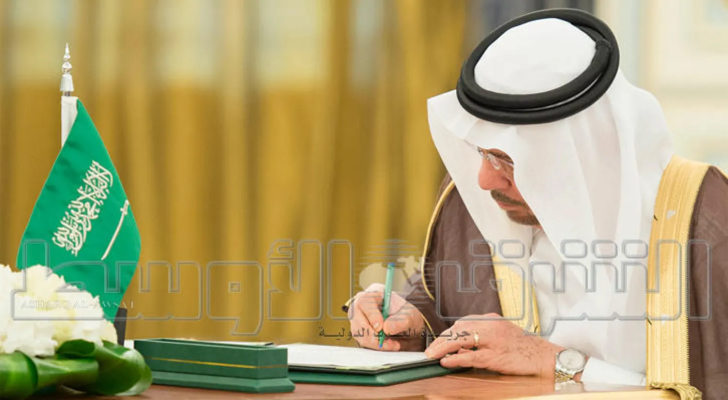 الدكتور نزار عبيد مدني وزير الدولة للشؤون الخارجية السعودي خلال التوقيع على محضر التنسيق السعودي - الأردني (تصوير: بندر الجلعود)