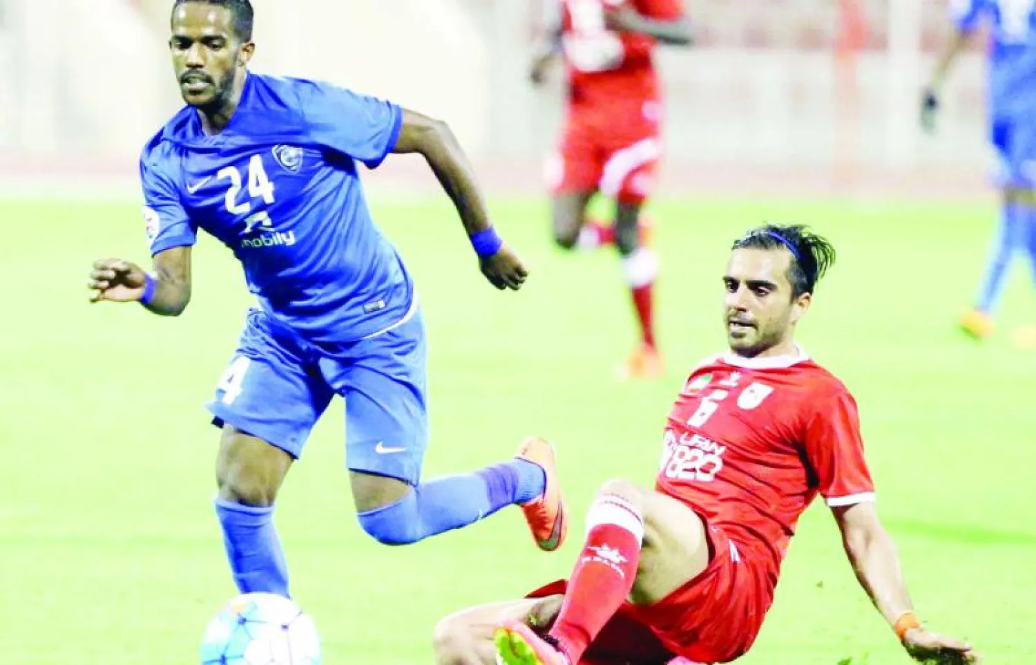 نواف العابد في مباراة الهلال أمام تراكتور الإيراني (تصوير: مشعل القدير)