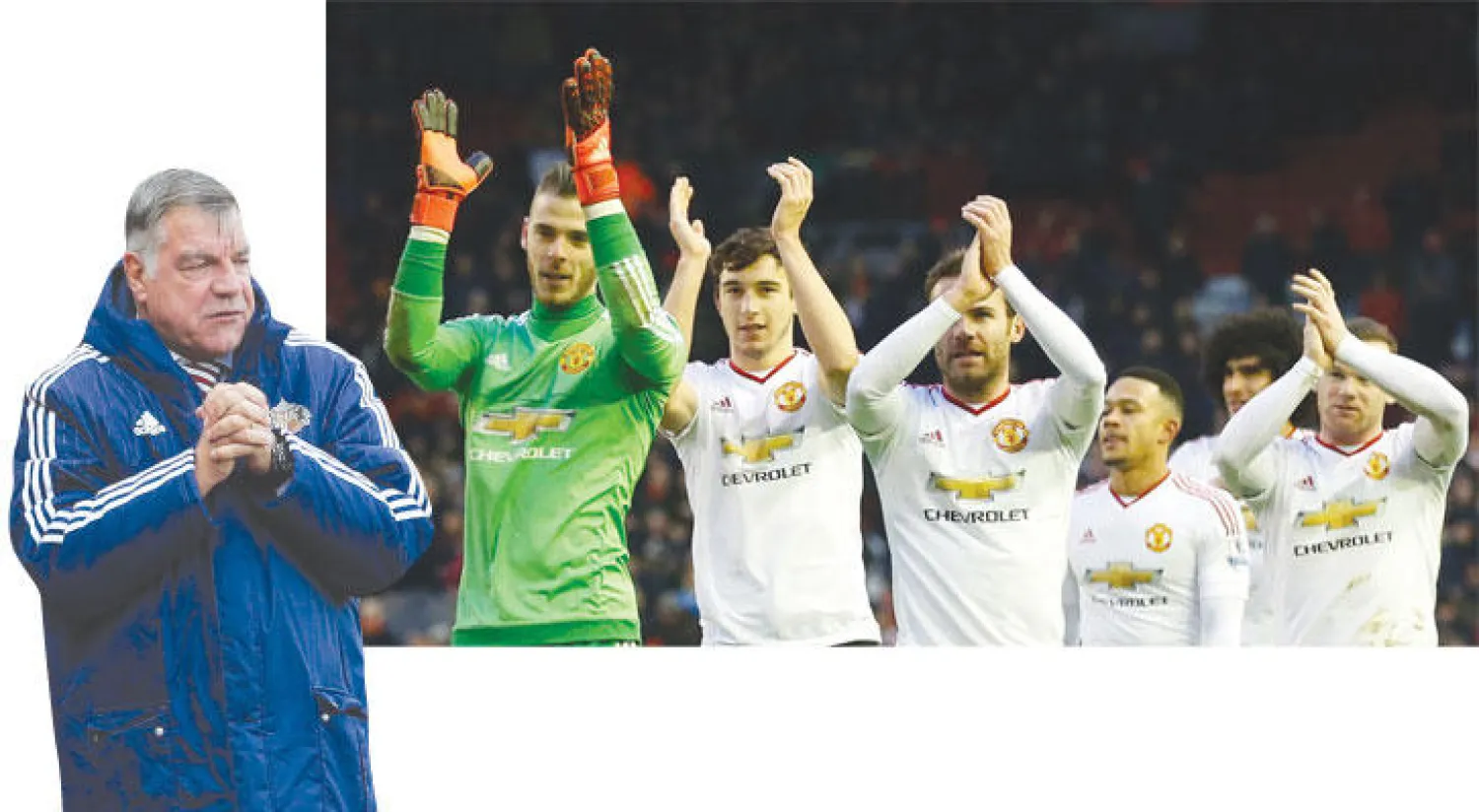 لاعبو مانشستر يونايتد يتطلعون لاقتناص المركز الرابع من سيتي (رويترز)  -  ألارديس يأمل في إنقاذ سندرلاند من الهبوط قبل الجولة الأخيرة (رويترز)