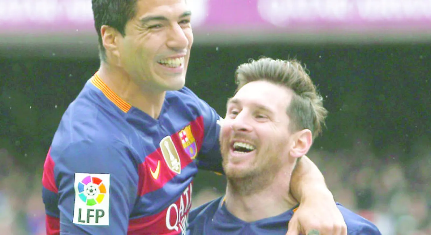 ميسي وسواريز كلاهما سجل في مباراة إسبانيول (إ.ب.أ)