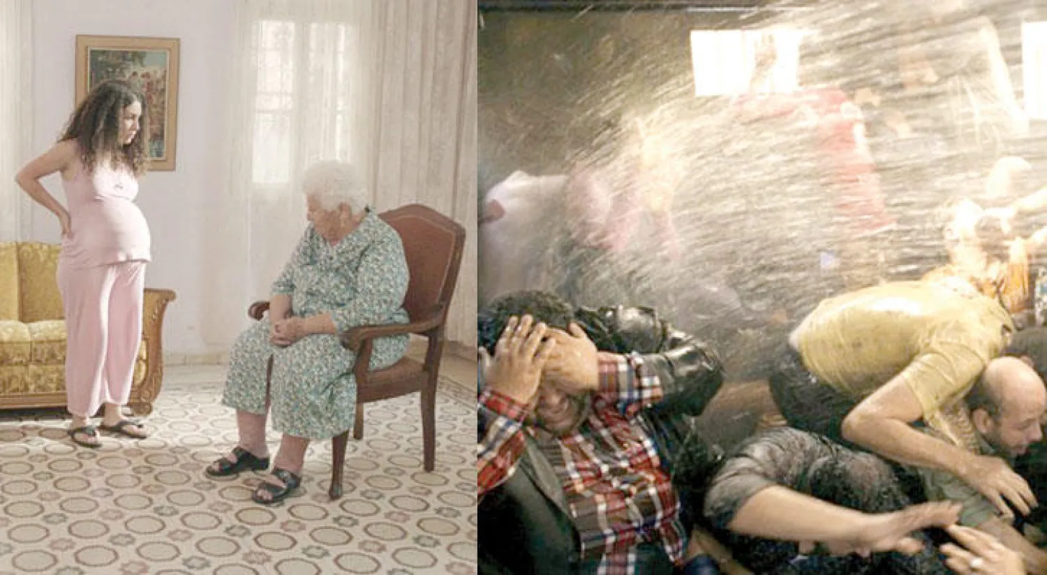 لقطة من فيلم «اشتباك» للمصري محمد دياب  -  لقطة من «أمور شخصية»