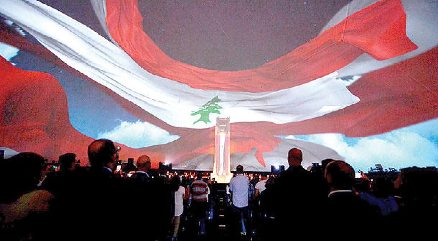 مشهد يمثّل حقبة استقلال لبنان من العمل الفني «رواية بيروت»
