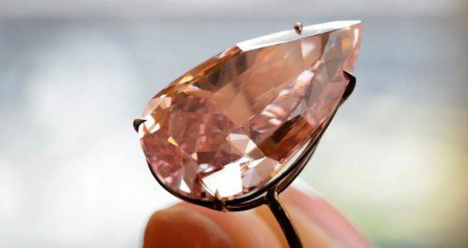 بيع ماسة زهرية مصنفة «فيفيد» بسعر قياسي في مزاد