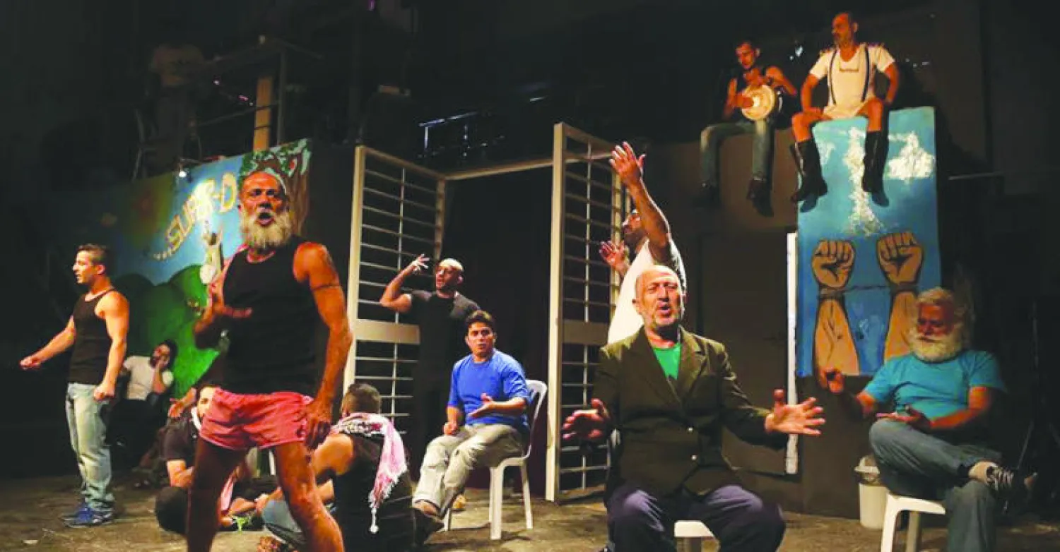 جانب من مسرحية «جوهر في مهبّ الريح»