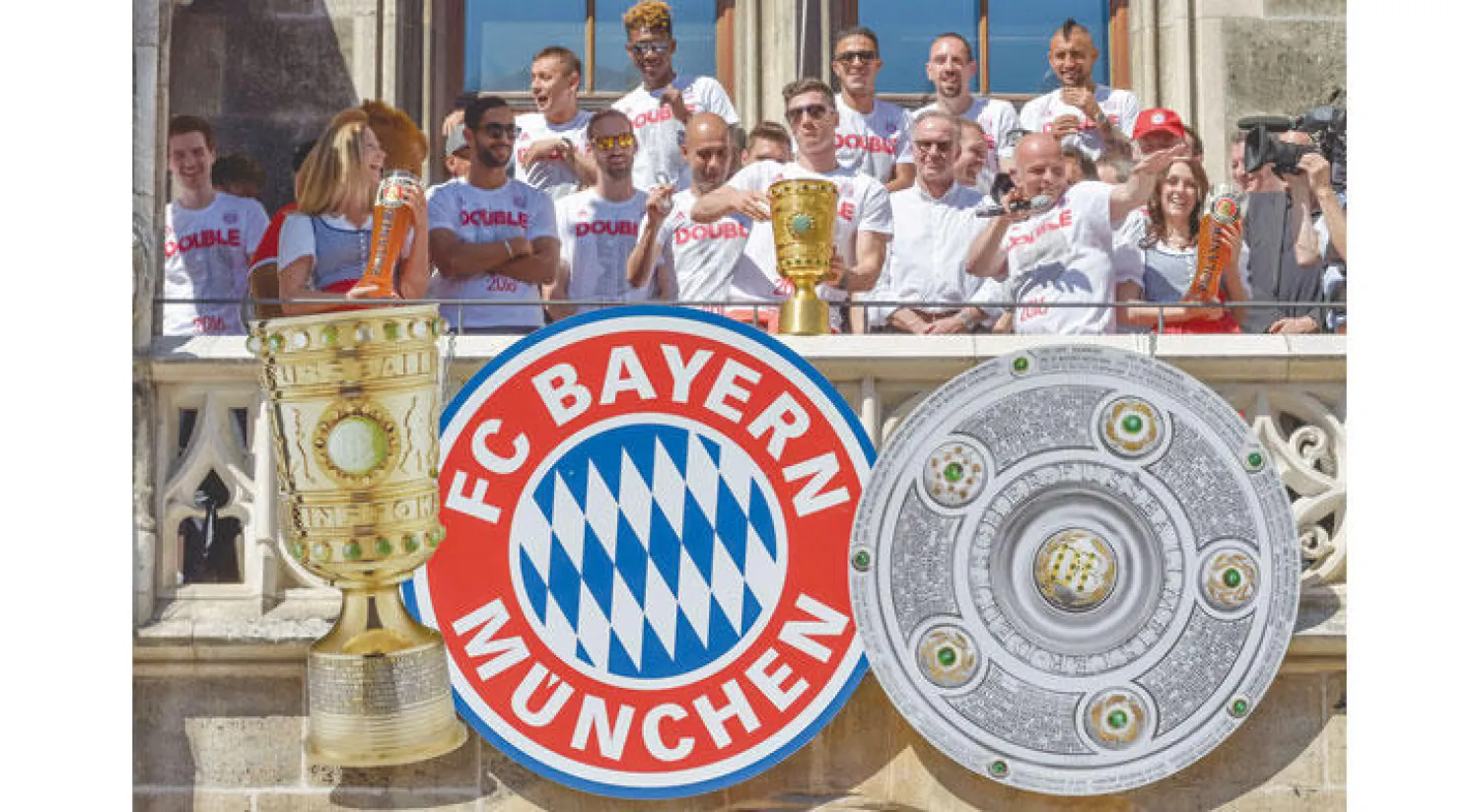 البايرن الفائز بدوري وكأس ألمانيا يأمل في توسيع شعبيته في أميركا (أ.ف.ب)