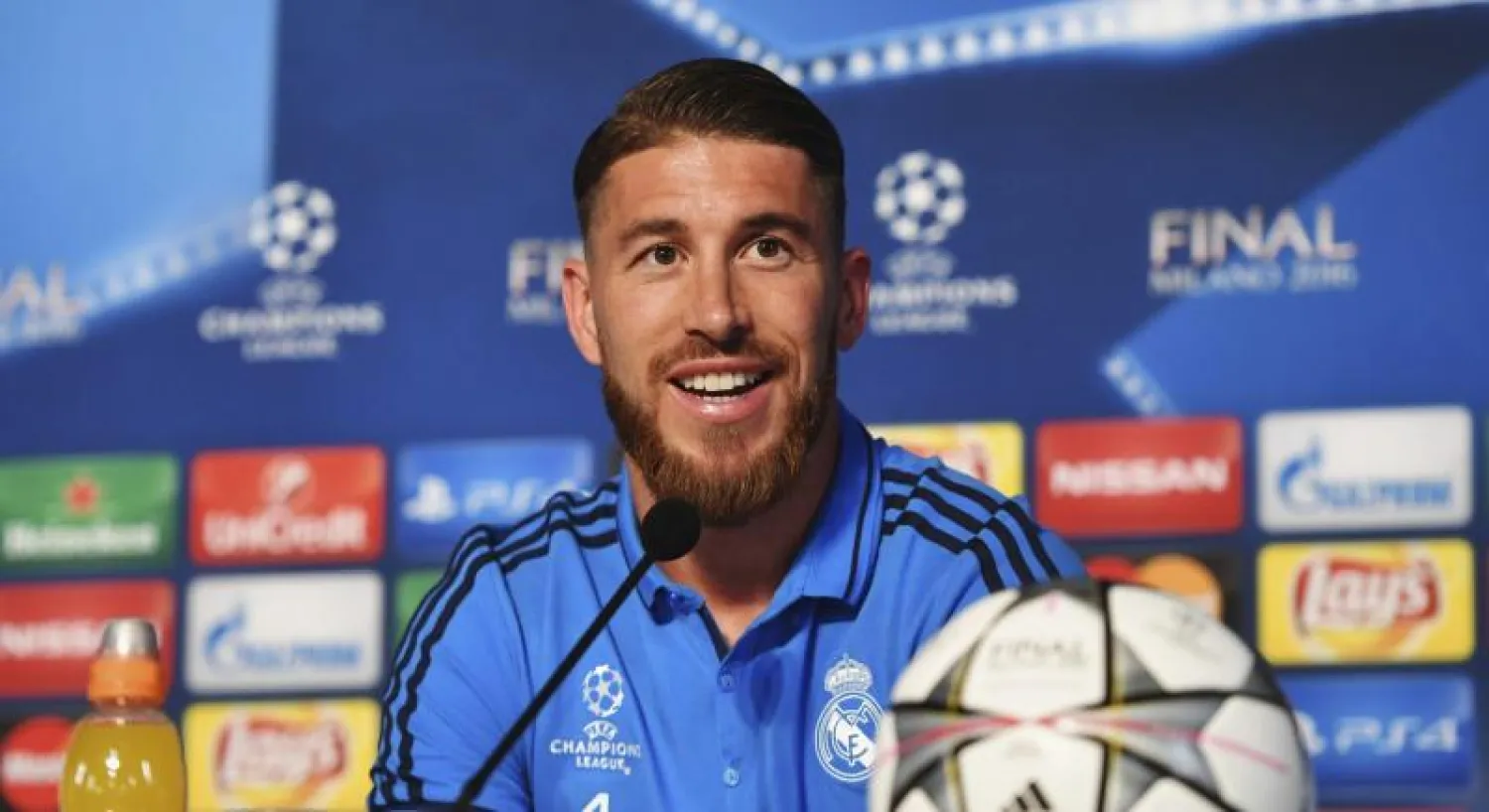 راموس في المؤتمر الصحافي لريـال مدريد عشية نهائي ميلانو