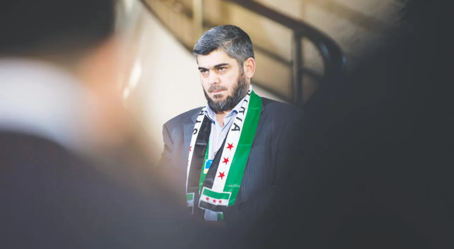 كبير المفاوضين في المعارضة السورية محمد علوش (إ.ب.أ)