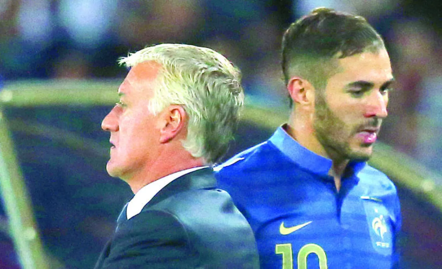 ديشامب تجاهل بنزيمة واستبعده عن منتخب  فرنسا (أ.ف.ب)