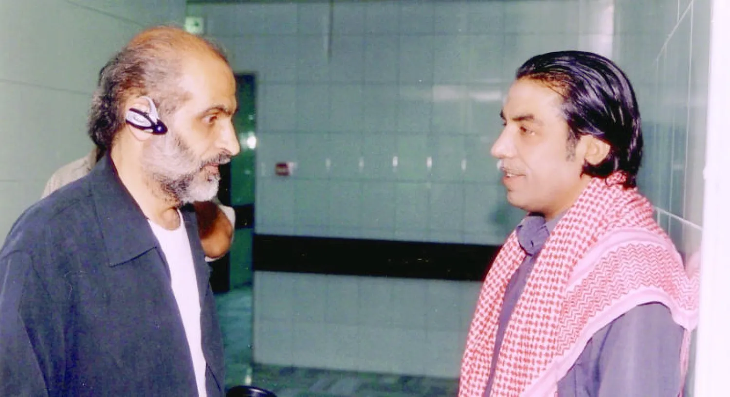 المخرج هشام شربتجي مع الممثل أيمن رضا