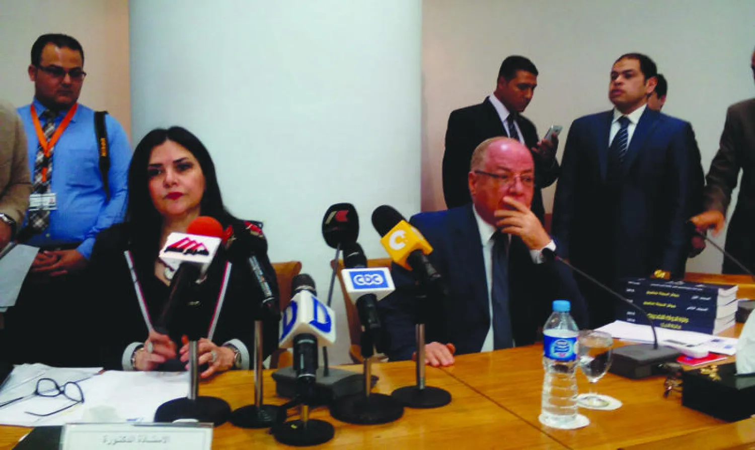 جانب من فعالية الإعلان عن الجوائز أمس