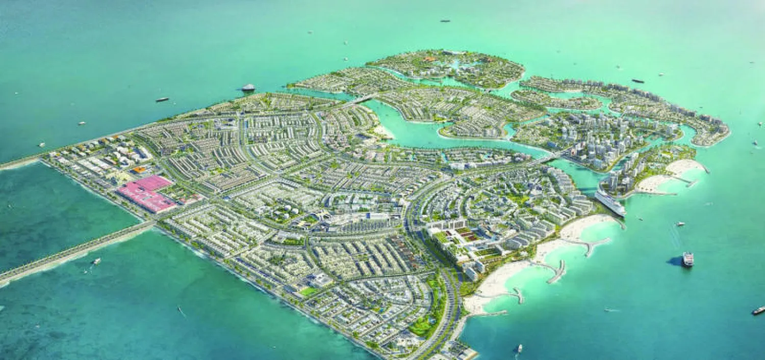 أحد المشاريع التي وضع حجر الأساس لها أمس في البحرين («الشرق الأوسط»)