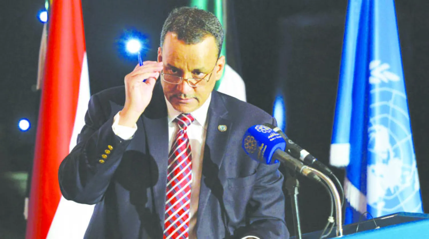 المبعوث الأممي إسماعيل ولد الشيخ أكد الوصول إلى اتفاق افراج غير مشروط عن الاسرى والمعتقلين (أ.ف.ب)