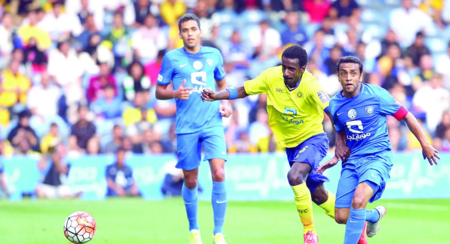 من مباراة كأس السوبر السعودي الأخيرة في لندن بين الهلال والنصر (تصوير: عبد العزيز النومان)