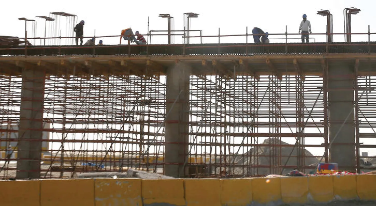 جانب من مشروع مترو الرياض أحد أكبر المشاريع في السعودية («الشرق الأوسط»)