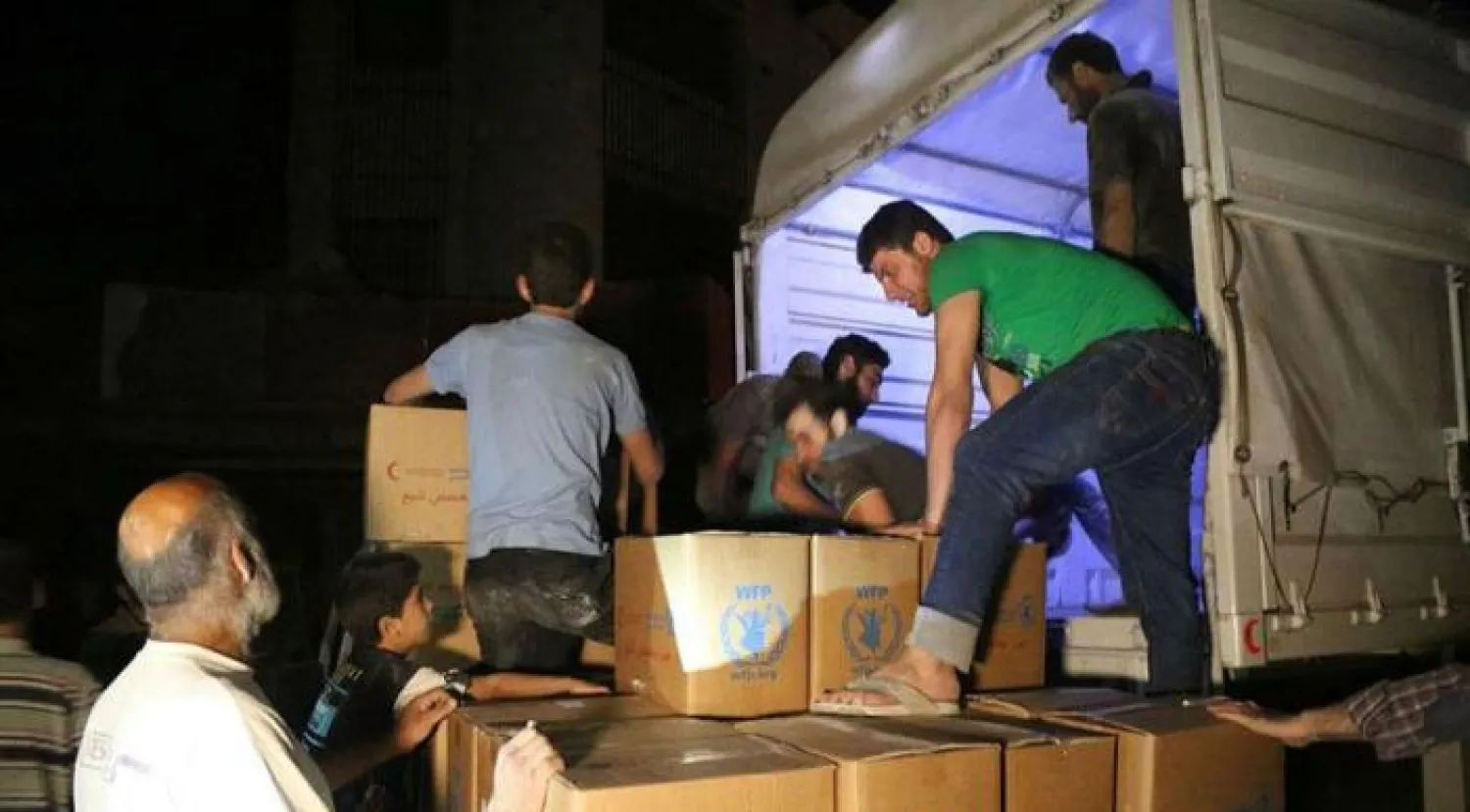 وصول أول مساعدات غذائية إلى داريا السورية منذ 2012